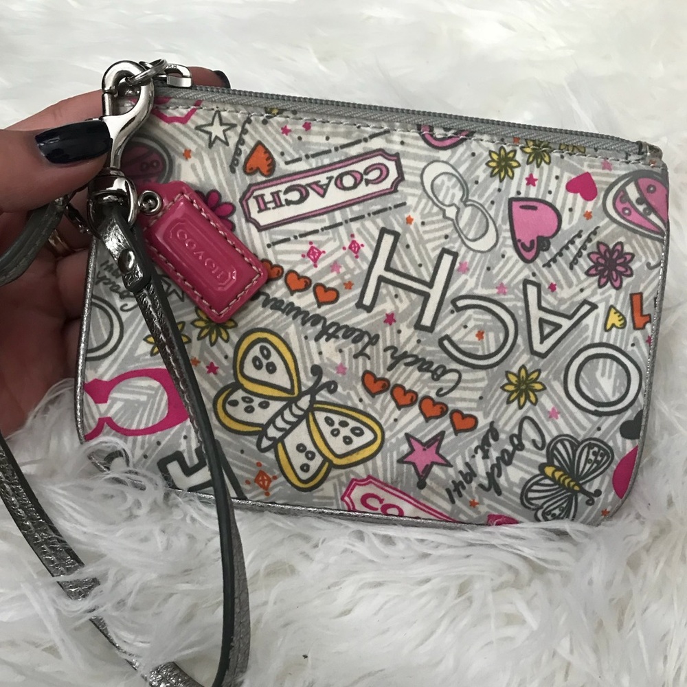 Girly Coach Wristlet